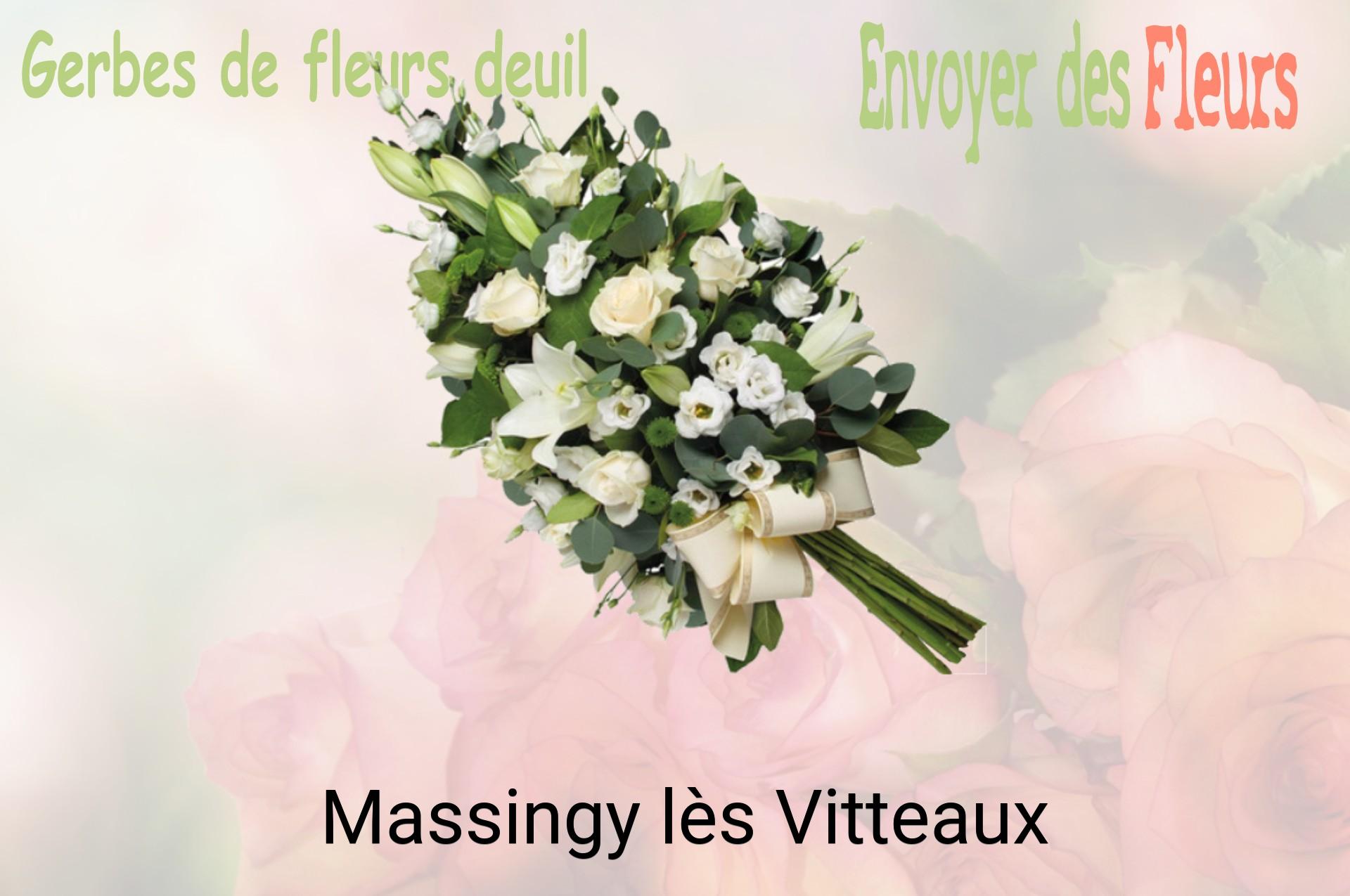 Gerbe de fleurs de deuil livrée à Massingy-lès-Vitteaux